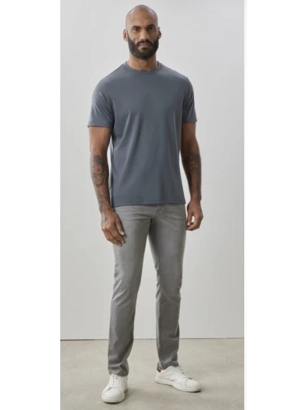 NWT Robert Barakett Georgia Pima Cotton T-Shirt 2XLT, COOL GREY